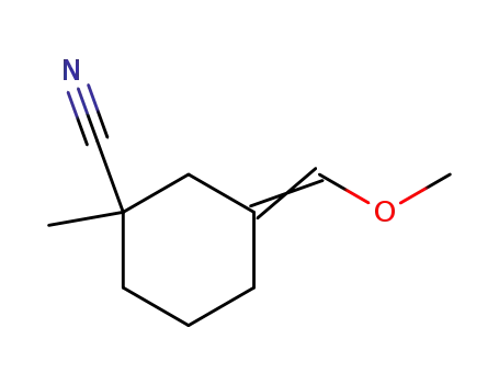 Cyclohexanecarbonitrile, 3-(methoxymethylene)-1-methyl-