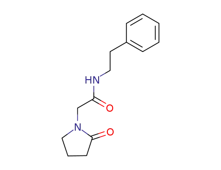Molecular Structure of 120356-52-7 (2-(2-oxopyrrolidin-1-yl)-N-(2-phenylethyl)acetamide)