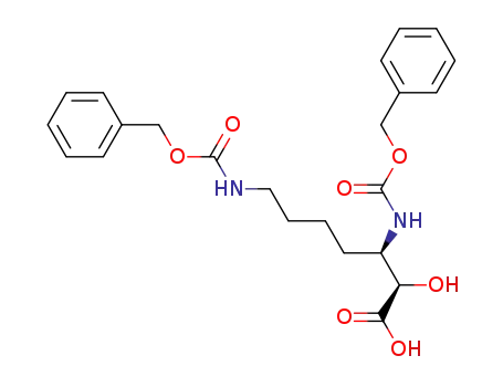 (2R,3S)-bis(N-benzyloxycarbonyl)-3,7-diamino-2-hydroxyheptanoic acid