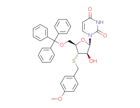 1-[3'-S-(4-methoxybenzyl)-3'-thio-5'-O-trityl-β-D-arabinofuranosyl]uracil