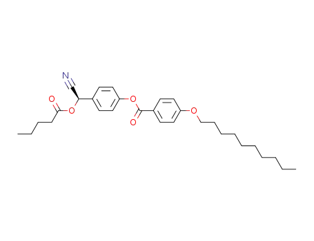 Benzoic acid, 4-(decyloxy)-, 4-[cyano[(1-oxopentyl)oxy]methyl]phenyl
ester, (R)-