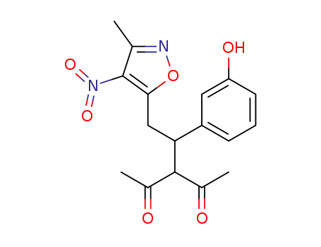 2,4-Pentanedione,
3-[1-(3-hydroxyphenyl)-2-(3-methyl-4-nitro-5-isoxazolyl)ethyl]-