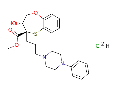 (7R,8R)-7-Hydroxy-8-[3-(4-phenyl-piperazin-1-yl)-propyl]-7,8-dihydro-6H-5-oxa-9-thia-benzocycloheptene-8-carboxylic acid methyl ester; hydrochloride
