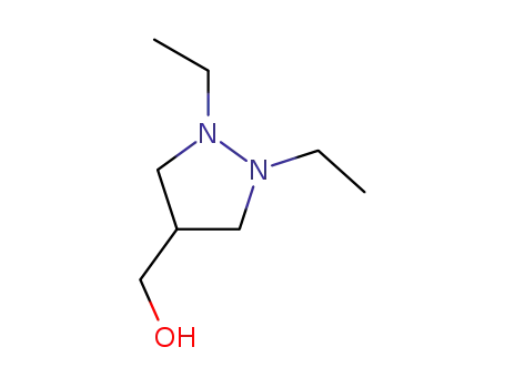 Molecular Structure of 132846-55-0 (4-Pyrazolidinemethanol,  1,2-diethyl-)