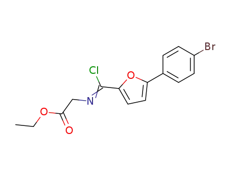 Glycine, N-[[5-(4-bromophenyl)-2-furanyl]chloromethylene]-, ethyl ester
