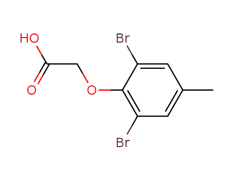 Molecular Structure of 38206-97-2 ((2,6-dibromo-4-methylphenoxy)acetic acid)