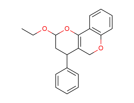 2H,5H-Pyrano[3,2-c][1]benzopyran, 2-ethoxy-3,4-dihydro-4-phenyl-, cis-