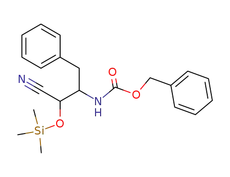 (1-Benzyl-2-cyano-2-trimethylsilanyloxy-ethyl)-carbamic acid benzyl ester