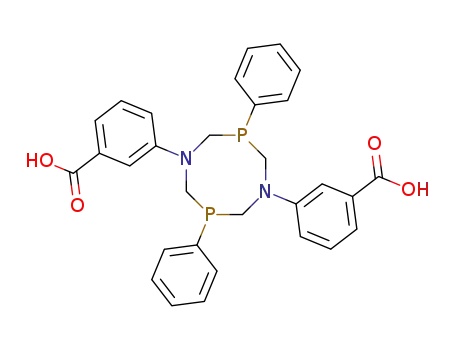 Molecular Structure of 124910-22-1 (3-[5-(3-carboxyphenyl)-3,7-diphenyl-1,5,3,7-diazadiphosphocan-1-yl]benzoic acid)