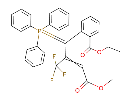 Benzoic acid,
2-[4-methoxy-4-oxo-2-(trifluoromethyl)-1-(triphenylphosphoranylidene)-2
-butenyl]-, ethyl ester, (Z)-