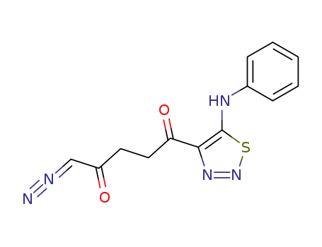 5-Diazo-1-(5-phenylamino-[1,2,3]thiadiazol-4-yl)-pentane-1,4-dione
