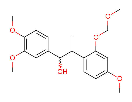 1-(3,4-Dimethoxy-phenyl)-2-(4-methoxy-2-methoxymethoxy-phenyl)-propan-1-ol
