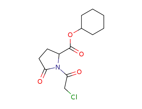 1-(2-Chloro-acetyl)-5-oxo-pyrrolidine-2-carboxylic acid cyclohexyl ester