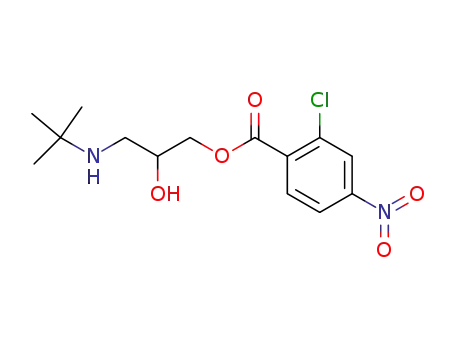 Benzoic acid, 2-chloro-4-nitro-,
3-[(1,1-dimethylethyl)amino]-2-hydroxypropyl ester