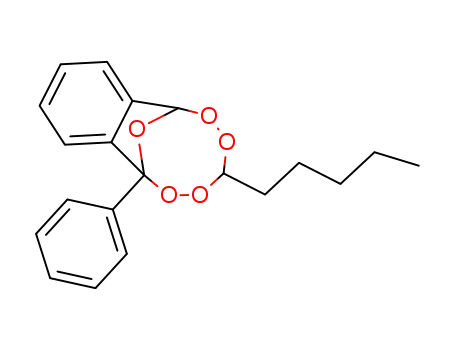 Molecular Structure of 87943-92-8 (11-Pentyl-1-phenyl-9,10,12,13,14-pentaoxa-tricyclo[6.5.1.0<sup>2,7</sup>]tetradeca-2,4,6-triene)