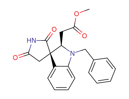 ((2R,3'R)-1-Benzyl-2',5'-dioxo-1,2-dihydro-spiro[indole-3,3'-pyrrolidin]-2-yl)-acetic acid methyl ester