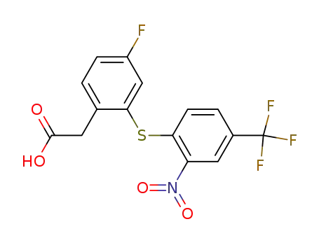 <4-fluoro-2-(4-trifluoromethyl-2-nitrophenylthio)phenyl>acetic acid