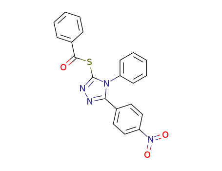 Benzenecarbothioic acid,
S-[5-(4-nitrophenyl)-4-phenyl-4H-1,2,4-triazol-3-yl] ester