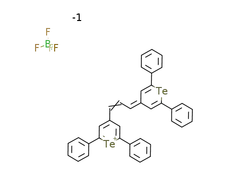 C<sub>37</sub>H<sub>27</sub>Te<sub>2</sub><sup>(1+)</sup>*BF<sub>4</sub><sup>(1-)</sup>