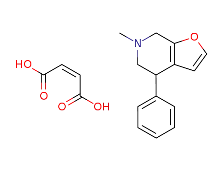 6-methyl-4-phenyl-4,5,6,7-tetrahydrofuro<2,3-c>pyridine maleate
