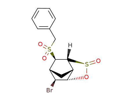 (1S,2S,3S,5R,6R,7S,9R)-2-Bromo-9-phenylmethanesulfonyl-4-oxa-5-thia-tricyclo[4.2.1.0<sup>3,7</sup>]nonane 5-oxide