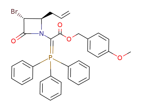 (3'R,4'R)-p-methoxybenzyl (4'-allyl-3'-bromo-2'-oxoazetidin-1'-yl)(triphenylphosphoranylidene)acetate