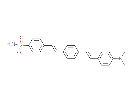 Molecular Structure of 135788-05-5 (4-<2-<4-<2-<4-(dimethylamino)phenyl>ethenyl>phenyl>ethenyl>benzenesulfonamide)