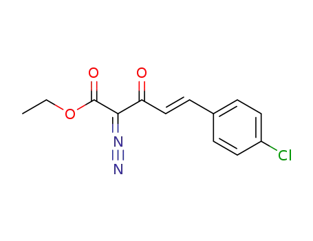 4-Pentenoic acid, 5-(4-chlorophenyl)-2-diazo-3-oxo-, ethyl ester, (E)-