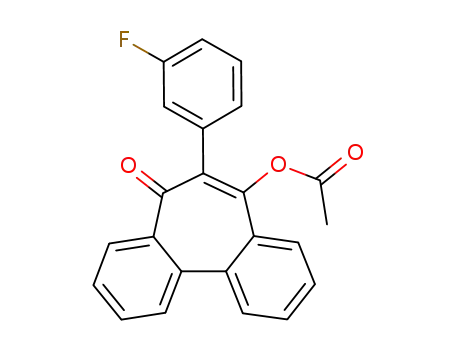 Acetic acid 6-(3-fluoro-phenyl)-7-oxo-7H-dibenzo[a,c]cyclohepten-5-yl ester