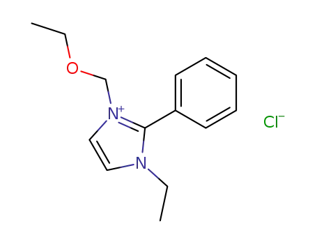 1-Ethoxymethyl-3-ethyl-2-phenyl-3H-imidazol-1-ium; chloride