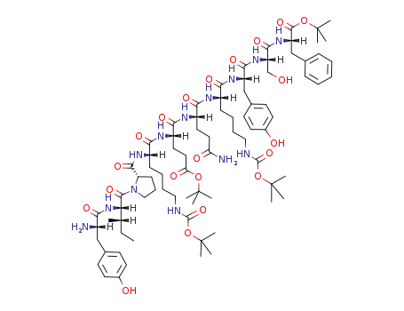 H-Tyr-Ile-Pro-Lys(Boc)-Glu(OBu<sup>t</sup>)-Gln-Lys(Boc)-Tyr-Ser-Phe-OBu<sup>t</sup>