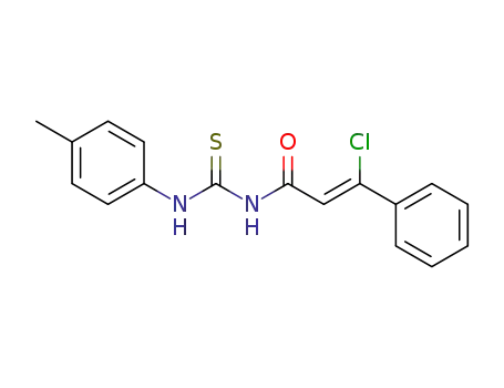 1-((Z)-3-Chloro-3-phenyl-acryloyl)-3-p-tolyl-thiourea