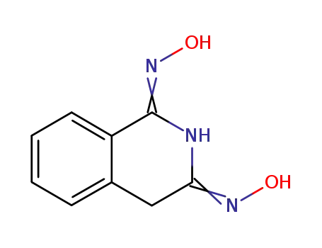 Molecular Structure of 41536-78-1 (1,3(2H,4H)-Isoquinolinedione dioxime)