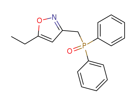 3-(Diphenyl-phosphinoylmethyl)-5-ethyl-isoxazole