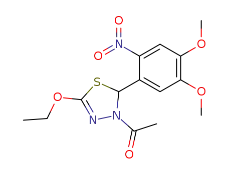 4-acetyl-5-(4,5-dimethoxy-2-nitrophenyl)-2-ethoxy-Δ<sup>2</sup>-1,3,4-thiadiazoline