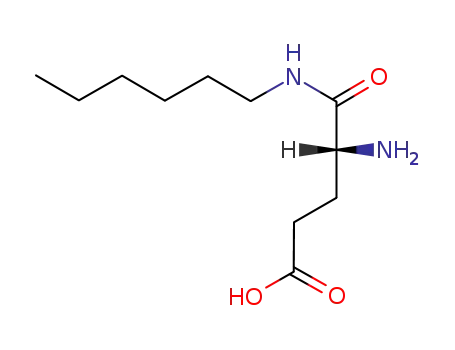 Molecular Structure of 80982-09-8 (Pentanoic acid, 4-amino-5-(hexylamino)-5-oxo-, (R)-)