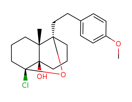 (1S,3S,7R,8S)-1-Chloro-3-[2-(4-methoxy-phenyl)-ethyl]-8-methyl-2-oxa-tricyclo[5.4.0.0<sup>3,8</sup>]undecan-7-ol