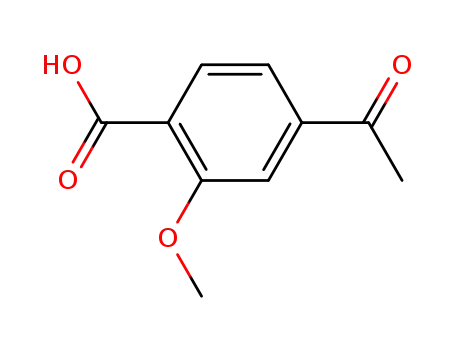 Molecular Structure of 102362-04-9 (4-acetyl-2-methoxybenzoic acid)