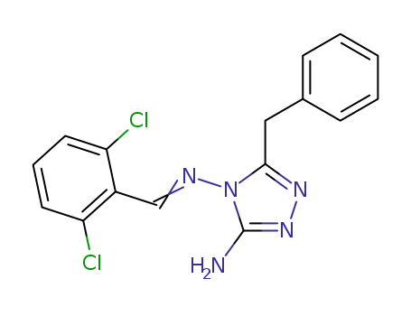 5-Benzyl-N<sup>4</sup>-[1-(2,6-dichloro-phenyl)-meth-(E)-ylidene]-[1,2,4]triazole-3,4-diamine