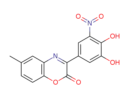 Molecular Structure of 125629-08-5 (5-(2-hydroxy-6-methyl-4H-1,4-benzoxazin-3-yl)-3-nitrocyclohexa-3,5-diene-1,2-dione)