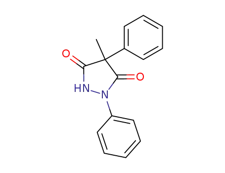 Molecular Structure of 75785-30-7 (3,5-Pyrazolidinedione, 4-methyl-1,4-diphenyl-)