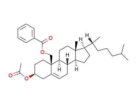 Molecular Structure of 67308-53-6 (5-Cholesten-3β,19-diol-3-acetat-19-benzoat)