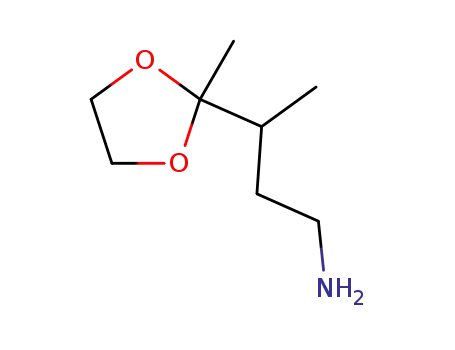 Molecular Structure of 78584-55-1 (5-amino-3-methyl-2-pentanone ethylene acetal)