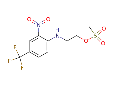Methanesulfonic acid 2-(2-nitro-4-trifluoromethyl-phenylamino)-ethyl ester