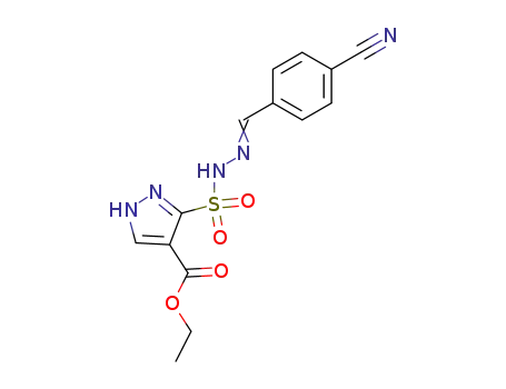 Ethyl 3-((((4-cyanophenyl)methylene)hydrazino)sulfonyl)-1H-pyrazole-4-carboxylate