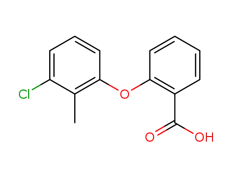 Molecular Structure of 43160-03-8 (2-(3-Chloro-2-methyl-phenoxy)-benzoic acid)