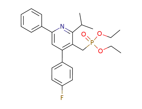 [4-(4-Fluoro-phenyl)-2-isopropyl-6-phenyl-pyridin-3-ylmethyl]-phosphonic acid diethyl ester