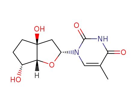 (1R,3R,5S,8R)-5,8-Dihydroxy-3-(thymin-1-yl)-2-oxabicyclo[3.3.0]octane