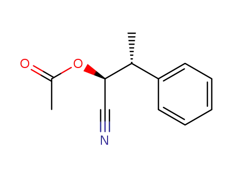 (1S)-1-cyano-2-phenylpropyl acetate