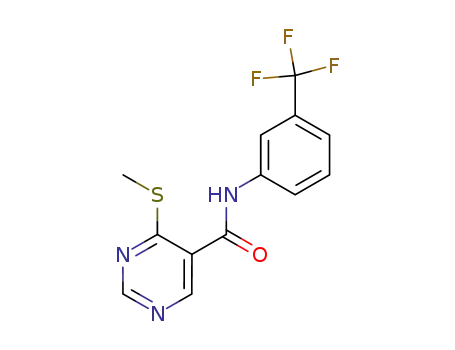 4-Methylsulfanyl-pyrimidine-5-carboxylic acid (3-trifluoromethyl-phenyl)-amide